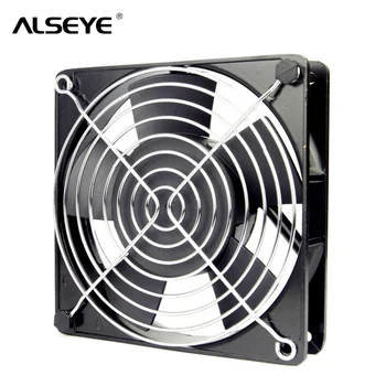 

ALSEYE AC 220/240V 120mm Fan Metal frame 12cm AC cooling fan with Cover 50/60 HZ 2500RPM Two Ball Bearing Cooling Fans