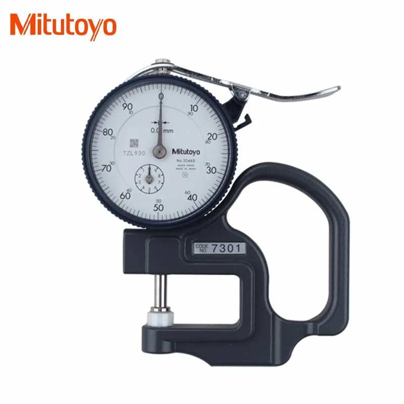 Original Mitutoyo 7301 Dial Thickness Gage 0 10mm/0.01 Shock Proof