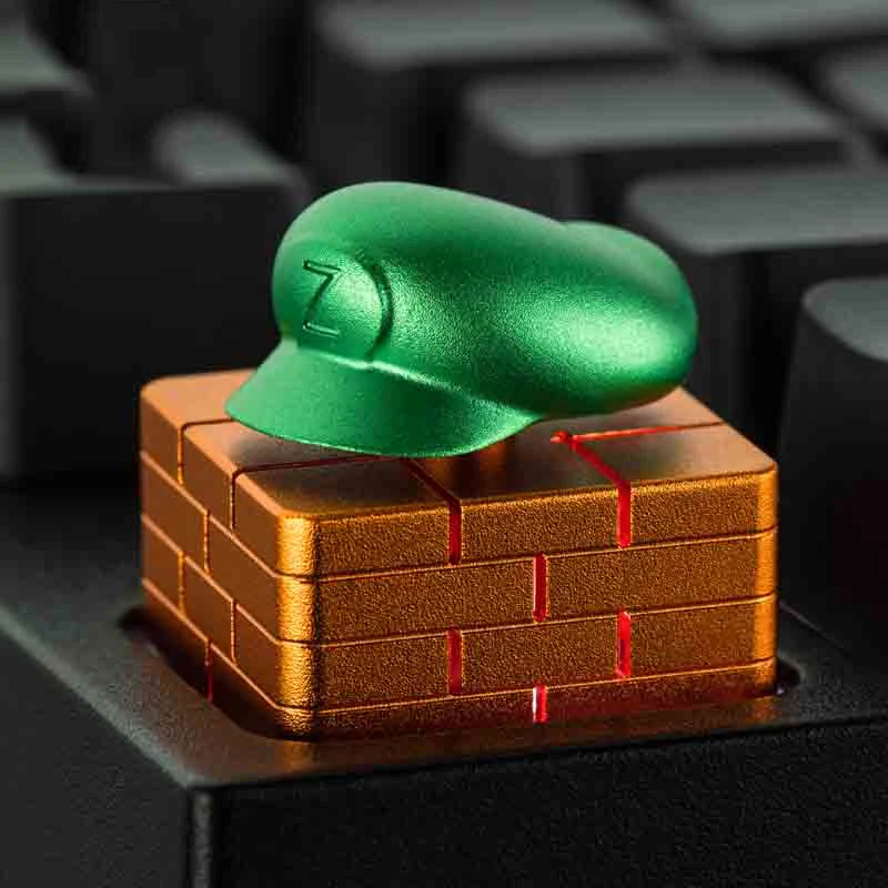 

Backlight Mario Rotating Hat Metal Keycap For Cherry Mx Switch Mechanical Keyboard