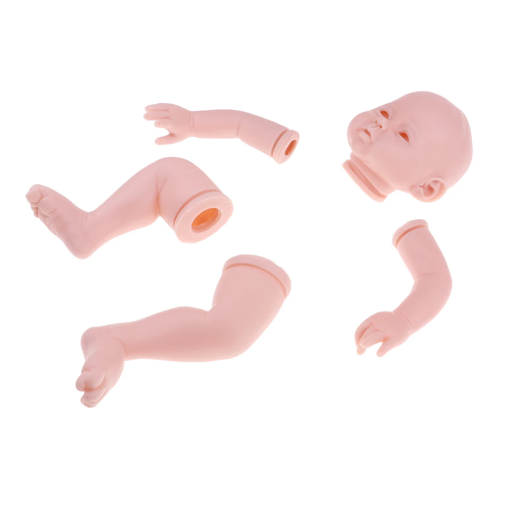 20' Unpainted Reborn Kits Newborn Baby Doll with Head 3/4 Arms Full Legs #5