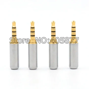 

2pcs 3.5mm 4 poles Stereo Male Audio Cable Connector DIY Solder adapter