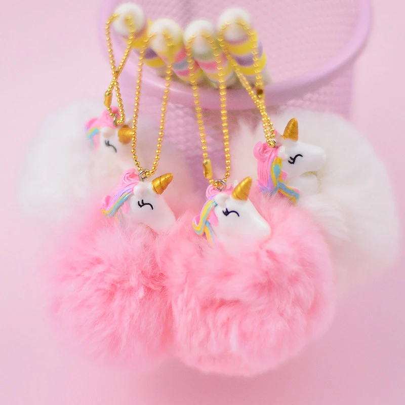 

1PC Cute Unicorn Pens Kawaii Plush Gel Pens Pendant Neutral Pens For Kids Gift School Office Supplies Stationery