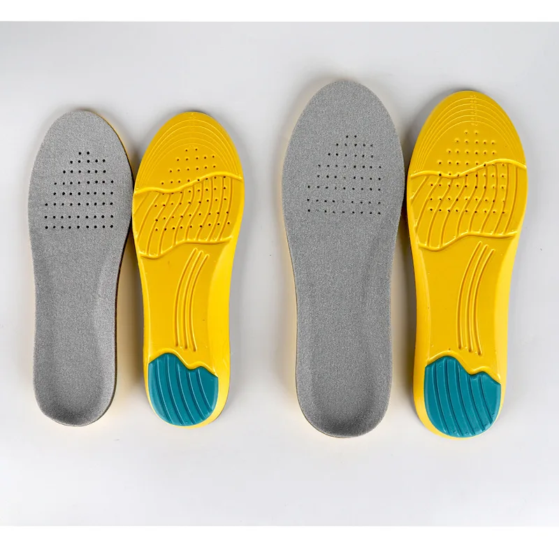 1 пара унисекс Стельки из пены с эффектом памяти дышащие впитывающие пот толстые стельки для бега спортивные кроссовки обувь