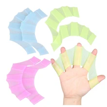 1Pair Hot Sale Unisex Frog Type Silicone Girdles Swimming Hand Fins Flippers Palm Finger Webbed Gloves Paddle Water Sports