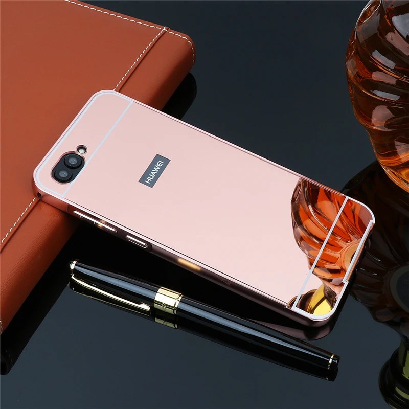 Роскошные Алюминий Зеркало чехол для huawei Nova 2 S Chrome Назад Капа|Чехлы-накладки| |