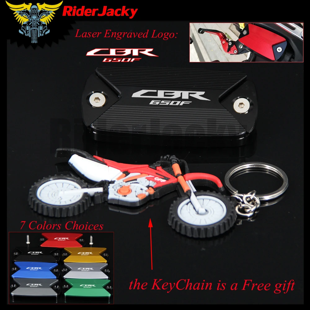 RiderJacky бачок тормозной жидкости для переднего колеса крышка с логотипом Honda CBR 650F