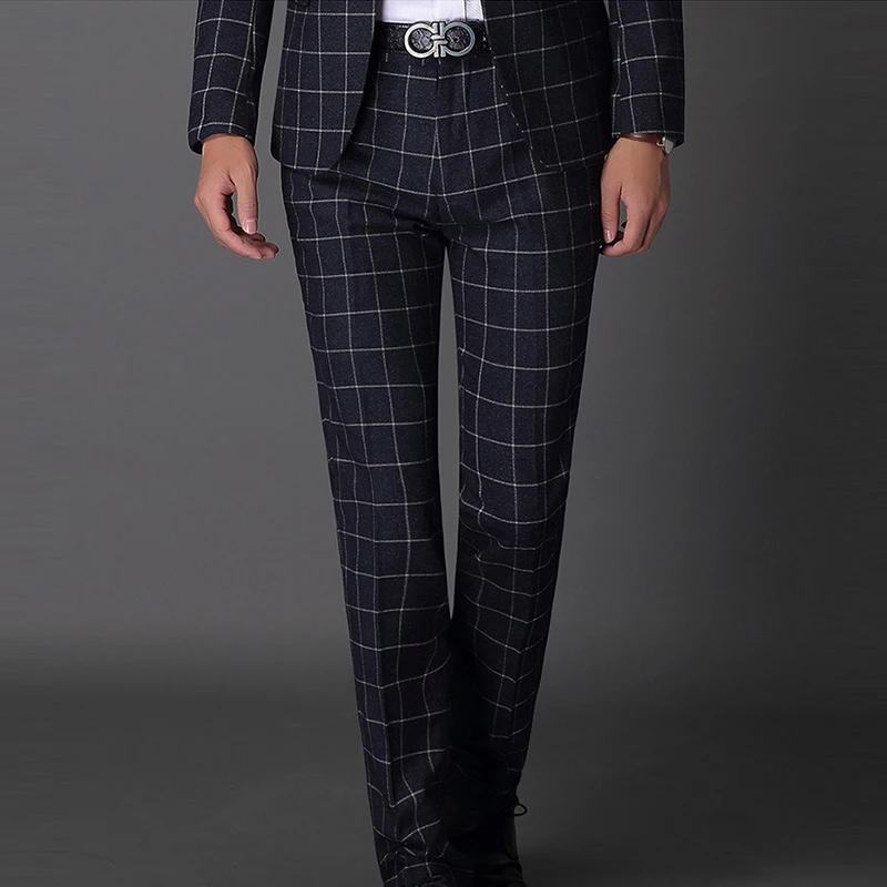 mens plaid pants size 42