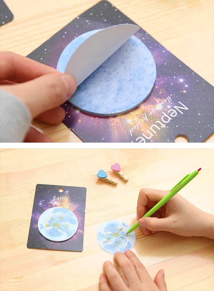 Креативная натуральная мечта планета серия самоклеющиеся блокноты для заметок N Times липкая закладка для заметок школьные офисные принадлежности