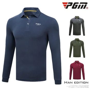 

2018 New Golf Suit Men's Long Sleeved T-shirt Autumn Winter Breathable Anti Wrinkle Clothes Modal Clothes Size M-XXL