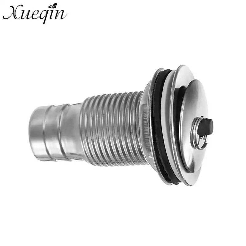 

Xueqin Stainless Steel Bathroom Basin Sink Drain Straight Drainage Kitchen Sink Strainer Stopper Waste Plug Sink Filter