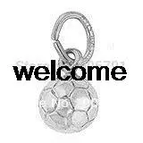 New listing Free Shipping 100pcs rhodium solid ball charm jewelry | Украшения и аксессуары