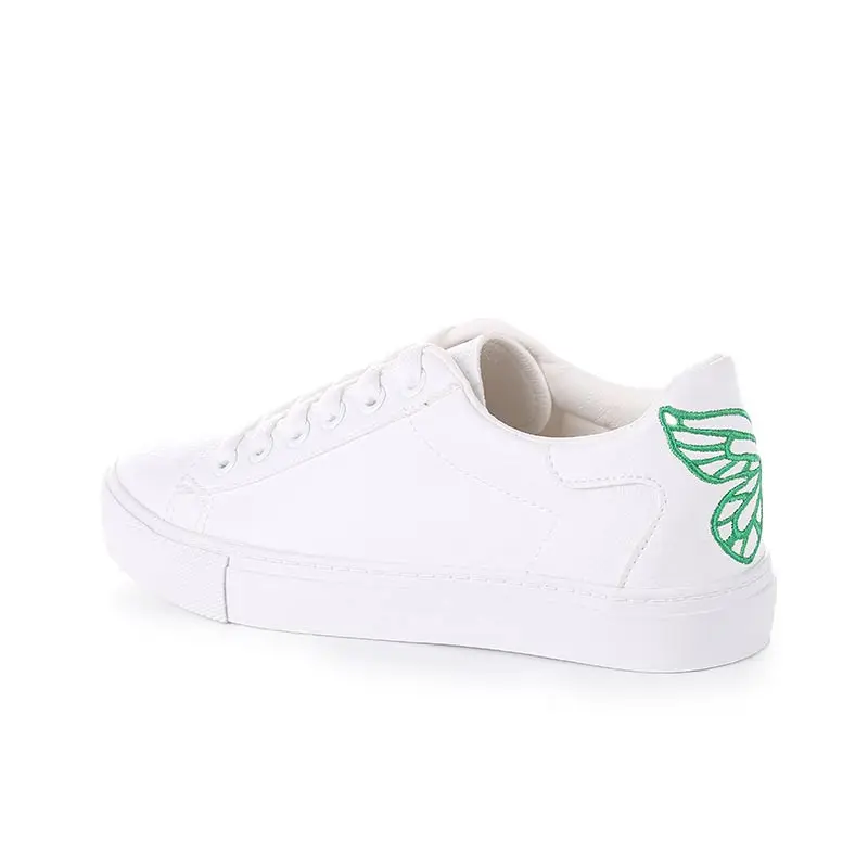 

2017 Summer Canvas Shoes Female Korean Student Flat with Flat Ribbon Shoes To Help Low Leisure Wild White Shoes