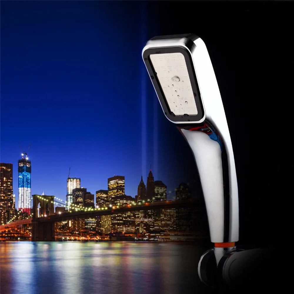 

Water Saving Shower Head High Pressurized 300 Hole ABS Chrome Handheld doucha Bathroom Water Booster Chuveiro Douchekop
