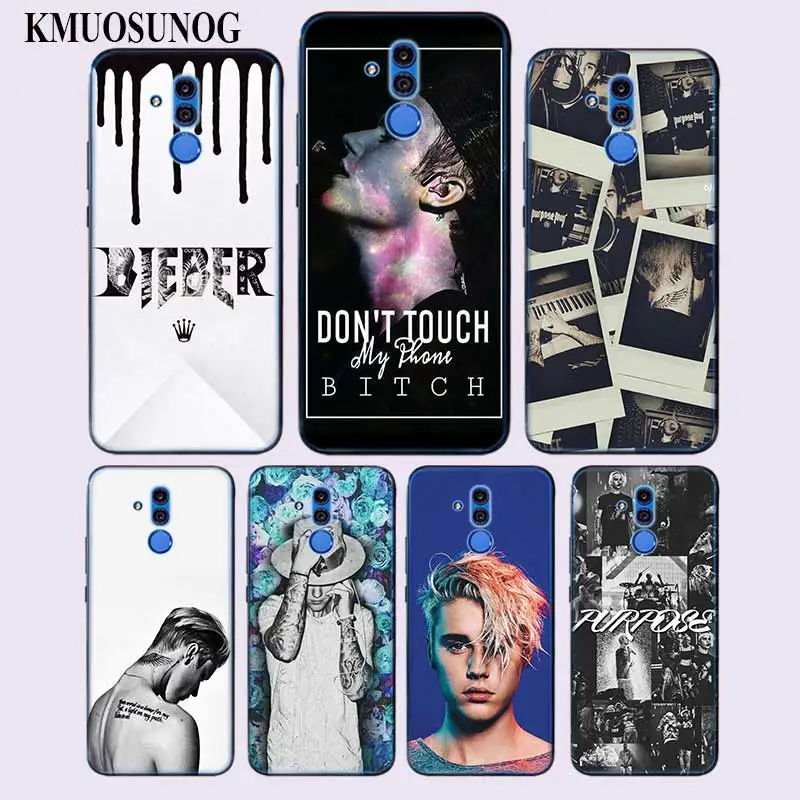 Transparent Soft Silicone Phone Case Justin Bieber Purpose Super Star for huawei Mate 20 Lite Pro P Smart Plus Cover