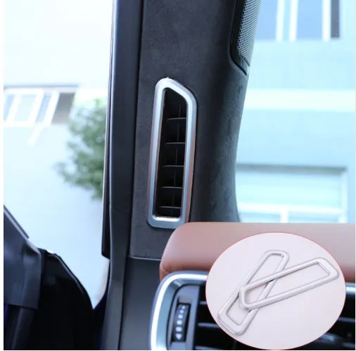 Для Maserati Levante автомобильный Стайлинг колонна на выходе рамка Крышка отделка Наклейка ABS аксессуары из хрома