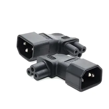 

IEC 320 C13 female to C5 micky vertical left angle Power adapter C6 to C14 AC PLUG CONVERTER