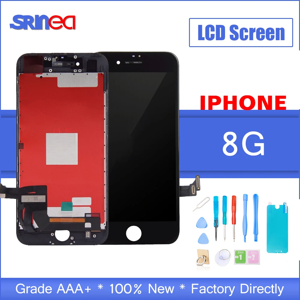 

Grade AAA LCD For iPhone 8 Display Touch Screen Digitizer Assembly Apple i Phone 8G A1863 A1905 A1906 Replacement LCD With Tools