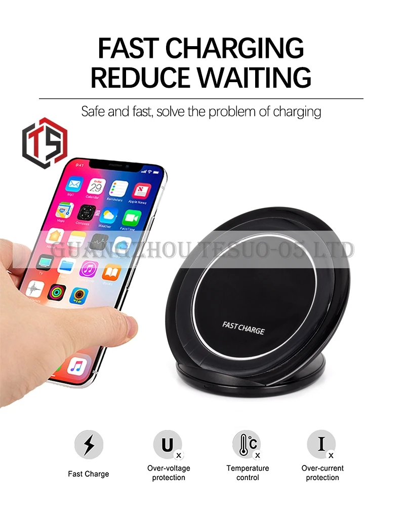 High quality 1pc HH New Wireless Charger For iPhone X 8