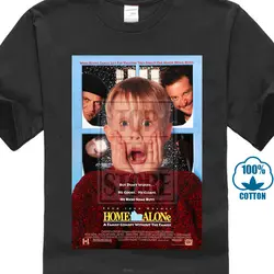 Home Alone Cool 90's Comedy Винтаж, классическое кино фанатская футболка с постером, футболка с короткими рукавами, футболка с героями мультфильмов