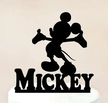 

personalized Acrylic Mouse Cake Toppers Happy Birthday wedding party decorations