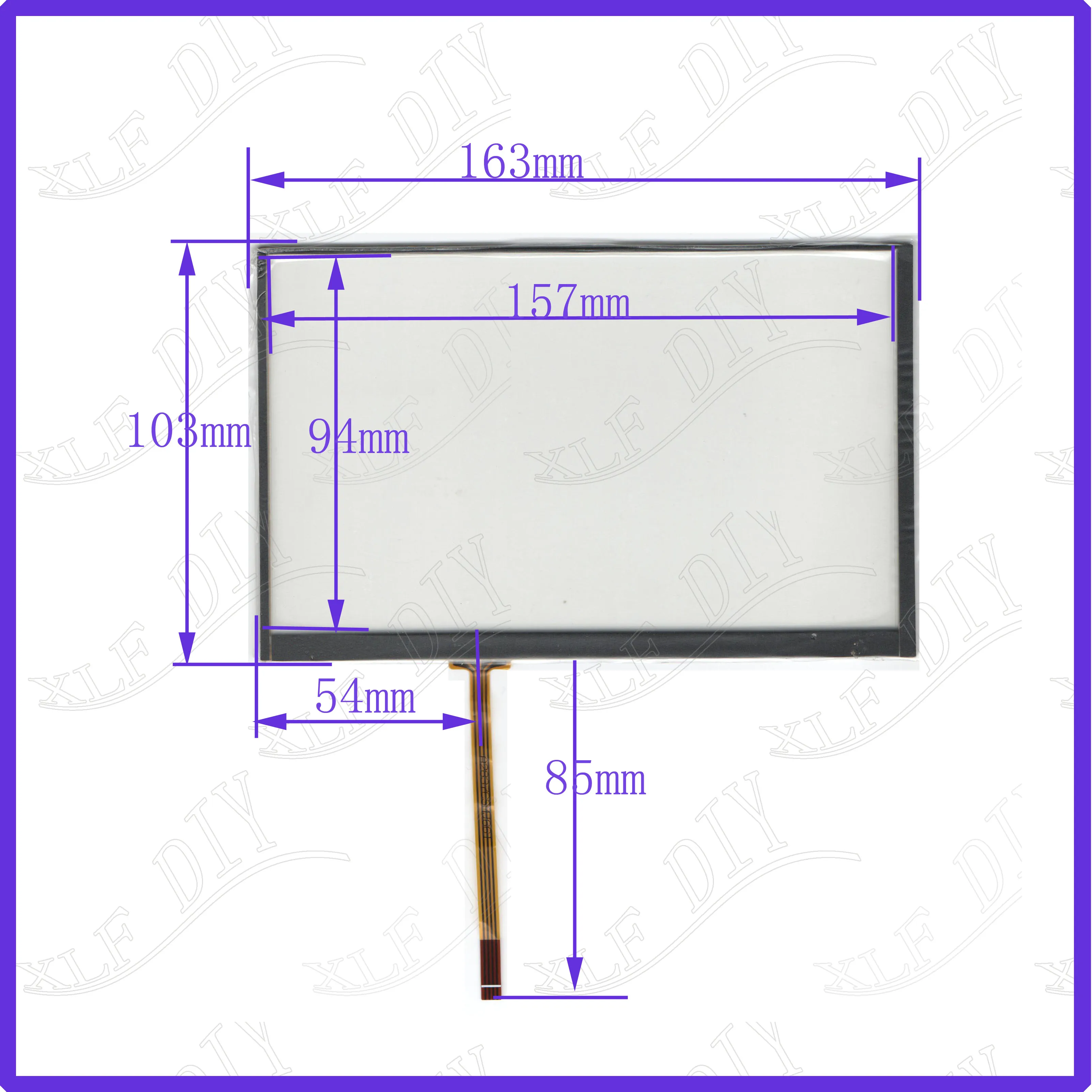 

wholesale 10PCS/LOTAI2837 163*103MM 7inch resistance screen for GPS CAR this is compatible welding type