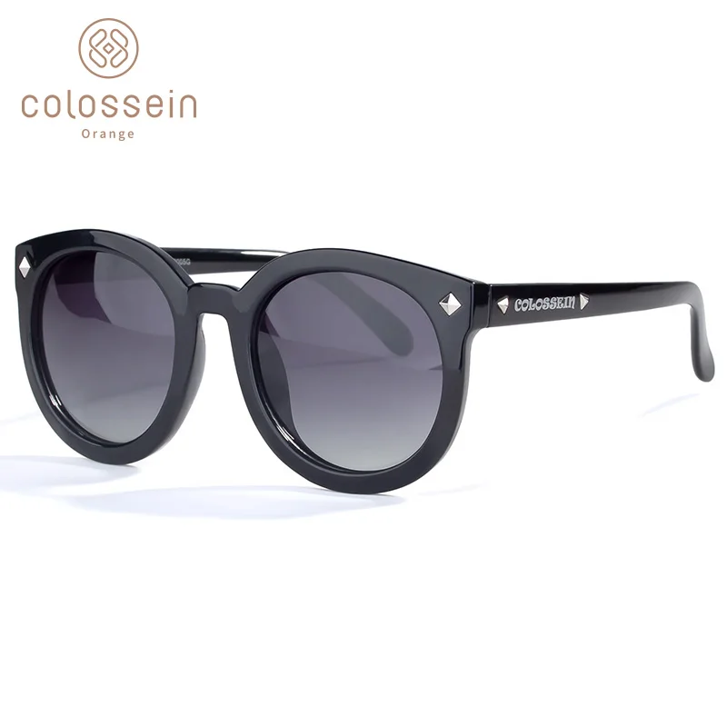 COLOSSEIN Солнцезащитные Очки Уличная Мода Унисекснаяя Круглая TR90 Рама С Зеркалом