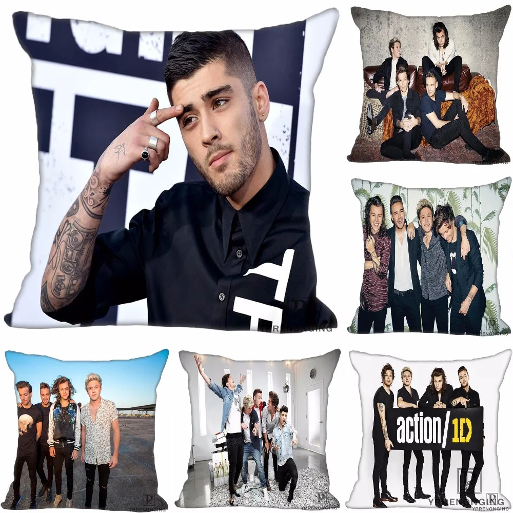 

Custom Pillowcase One Direction Press Image Square Zippered Pillow Cover35X35,40x40,45x45cm(One Side)180522-17-48