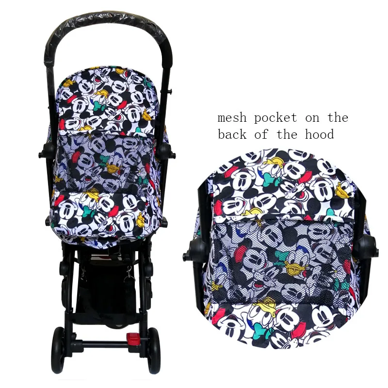 Капюшон и матрас для коляски 175 Yoya Baby Throne Oxford тканевая задняя часть с сетчатыми