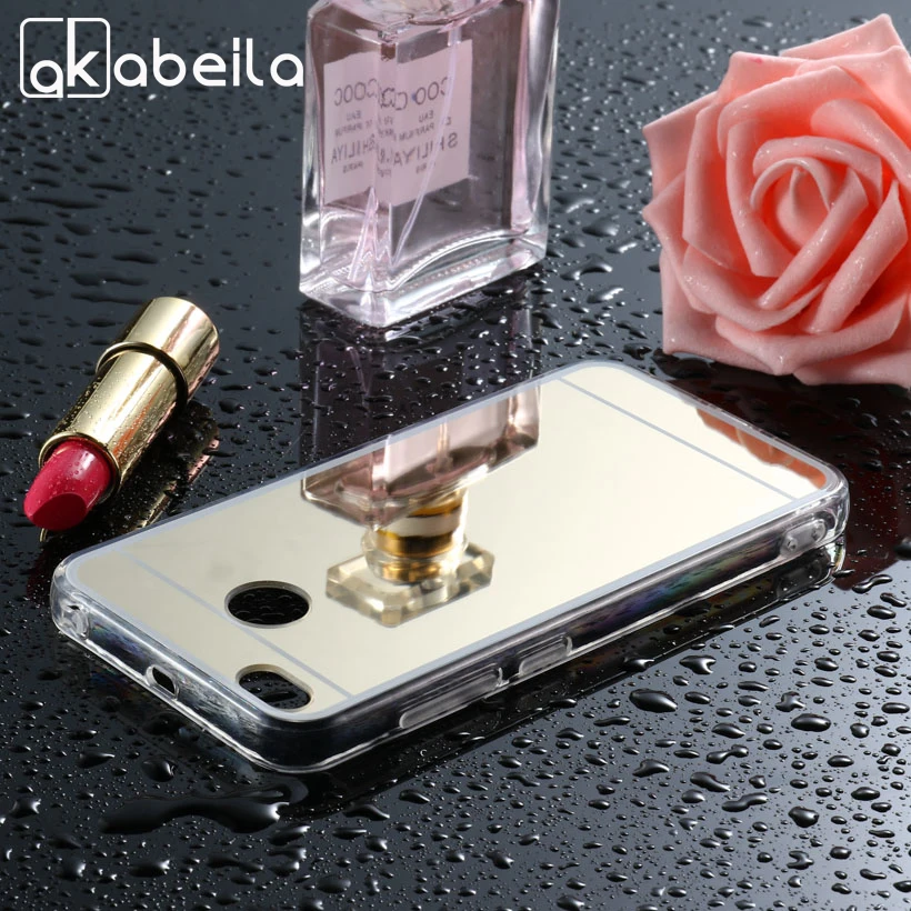 

AKABEILA Mirror Phone Case For Xiaomi Redmi 4X Redmi 4A Redmi Note 4X 4 X Note4X 3G/32G Housing Bag Skin Cover For Redmi4X Case