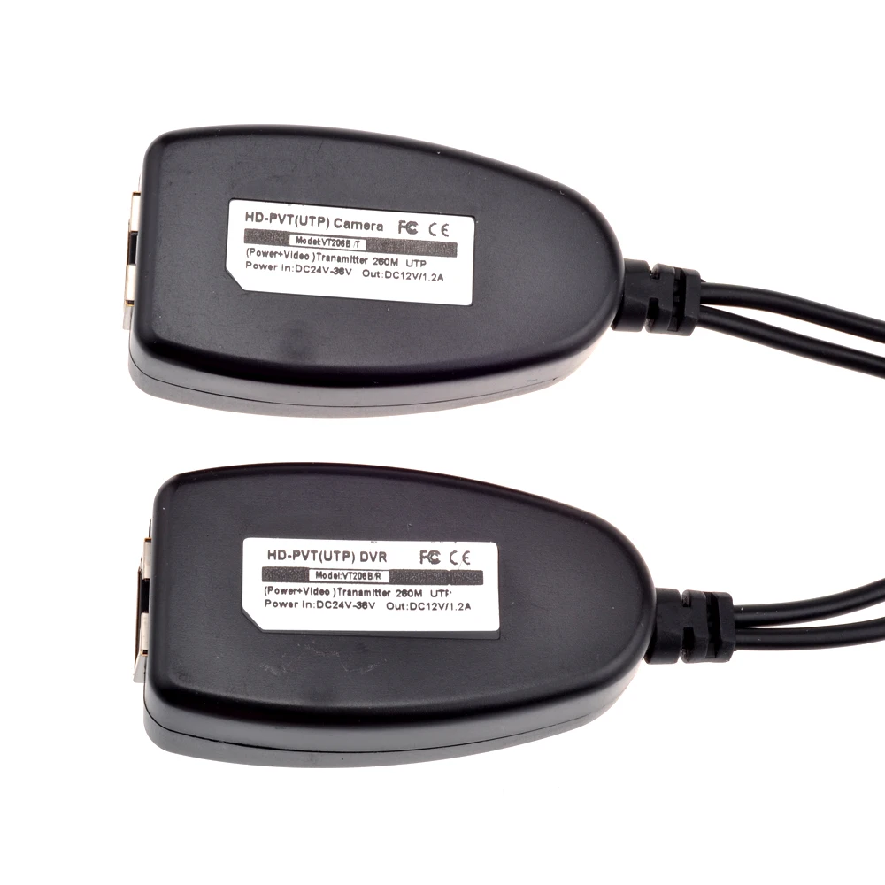 GADINAN AHD TVI CVI CCTV Camera Power Video Through RJ45 Network Cable Transmission Up to 260M HD-PVT Video Power Transmitter
