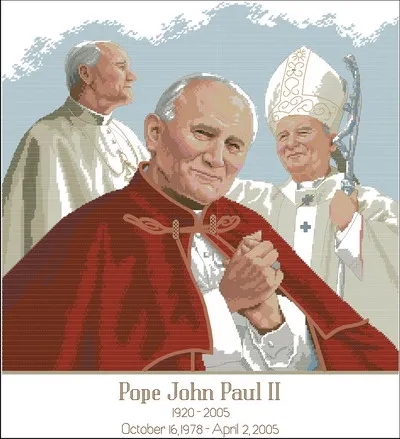 

Gold Collection Lovely Counted Cross Stitch Kit Pope John Paul Christianity Christianism Religious dim 35161