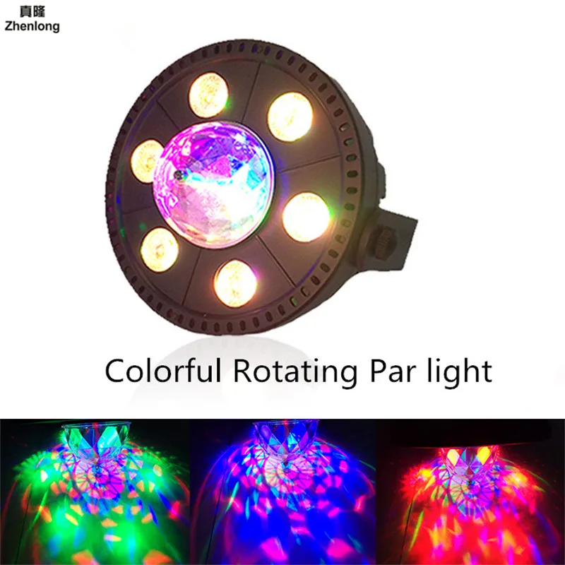 

MIni 6+1 Leds Par Light 7 LEDs RGB Stage Lighting DMX 512 Club Disco Party Ballroom KTV Bar Wedding DJ Colorful Rotating Effect