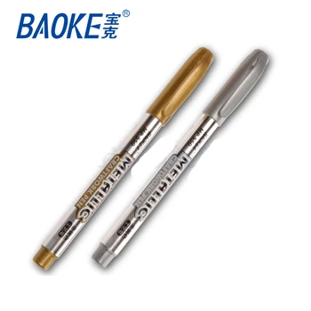 

Baoke 550metal craft pen oily marker pen gold and silver office supplies stationery suitable for DIY glass wood fabric plastic