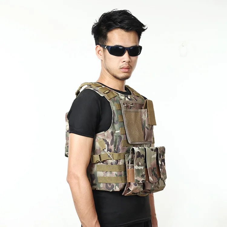 

Live CS Field Guard Vest Army Tactical Vest and pack Wear Resistant Anti-piercing Equipment A4306