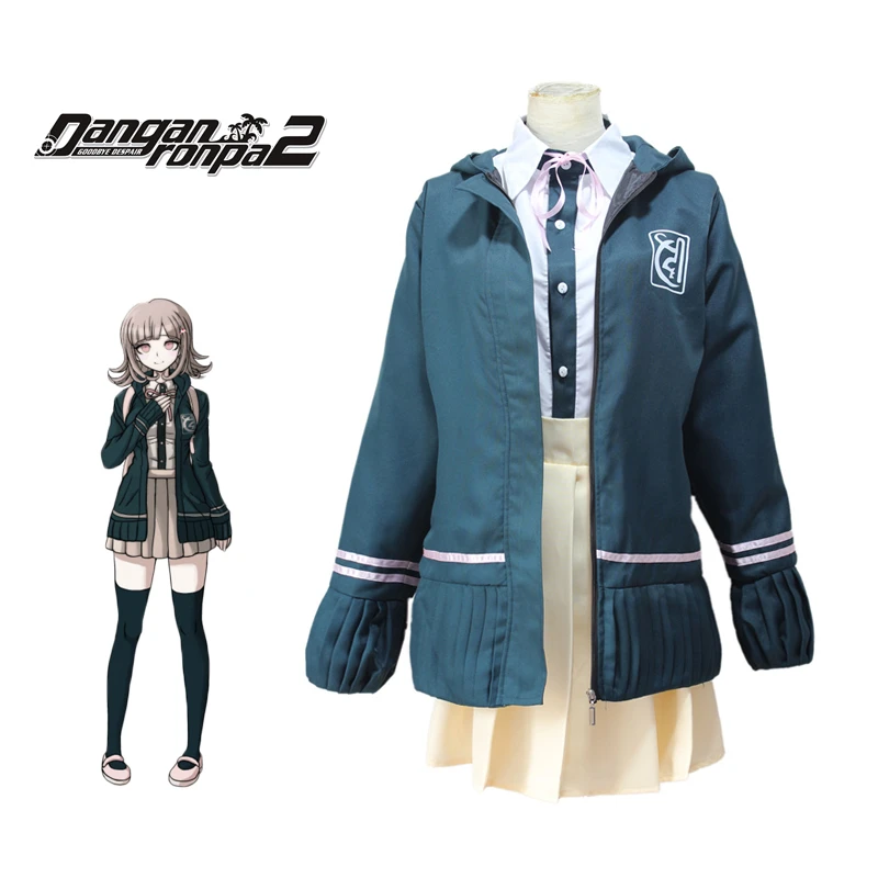 七海千秋衣装danganronpa 2 コスプレガール制服女性セーラースーツアニメコスプレハロウィンコスチュームウィッグ Aliexpress