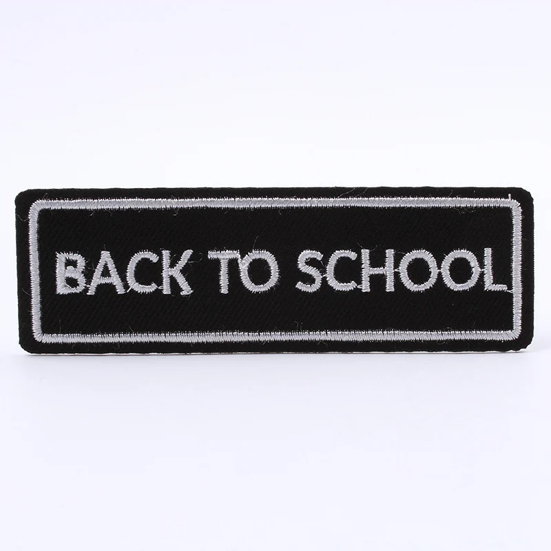 10 шт. качественные черные накладки W/White BACK TO SCHOOL Смешные панк рок наклейки