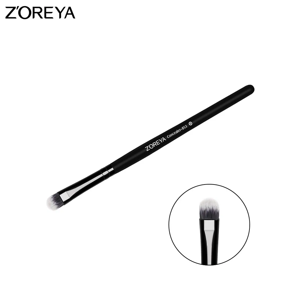 ZOREYA Brand Concealer Brush Makeup Brush For Flawless Face Make Up Tool With Matt Black Handle