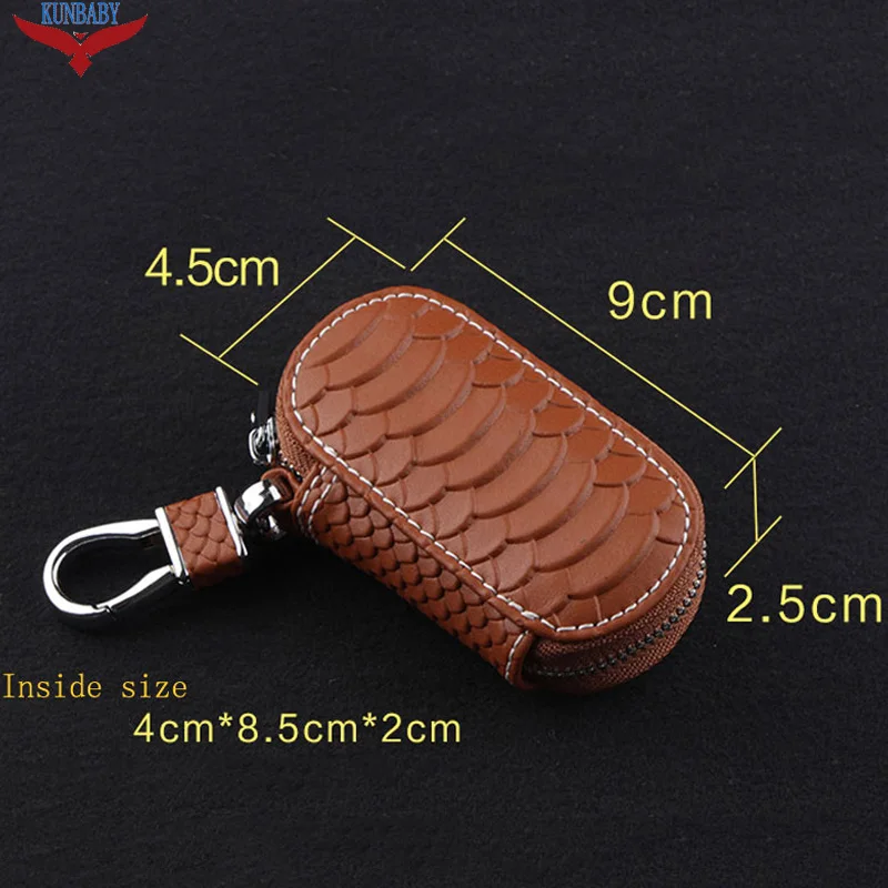 Generic 4 Colors Genuine Leather Car Key Case Holders Women Man Best
