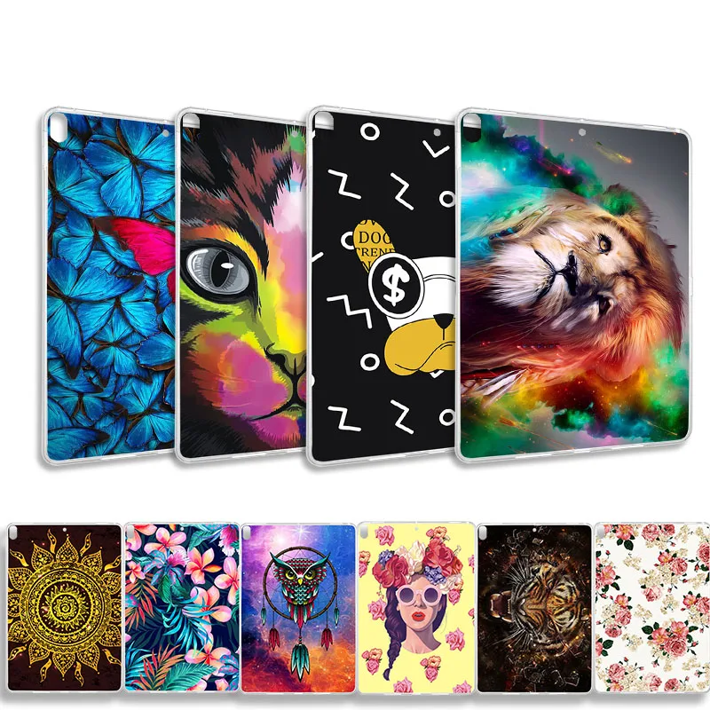

Silicone Table Case For Apple iPad Pro 10.5 2018 Case Soft TPU Pattern Table Bag iPad Pro 11 11.0 Back Cover Prorective Shell