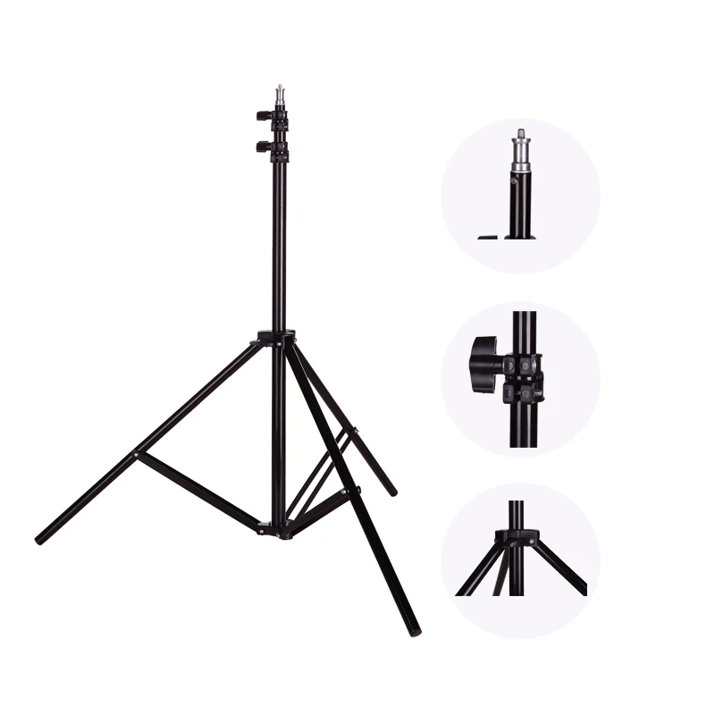 

Photo 2M(79in) Light Stand Tripod With 1/4 Screw Head For Photo Studio Softbox Video Flash Umbrellas Reflector Ring lamp Light