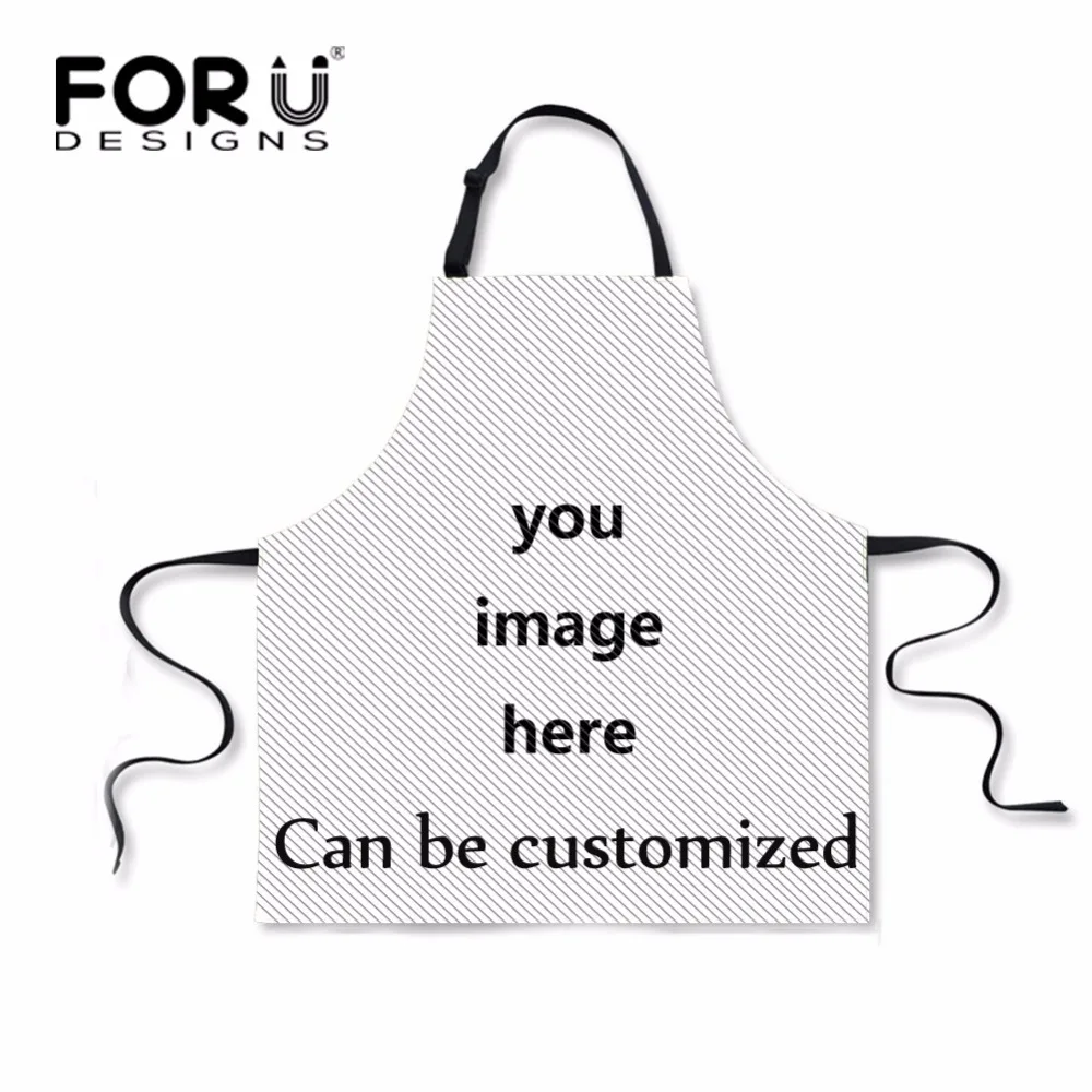 Забавные Черные Кухонные фартуки FORUDESIGNS милые печатные с животными собаками