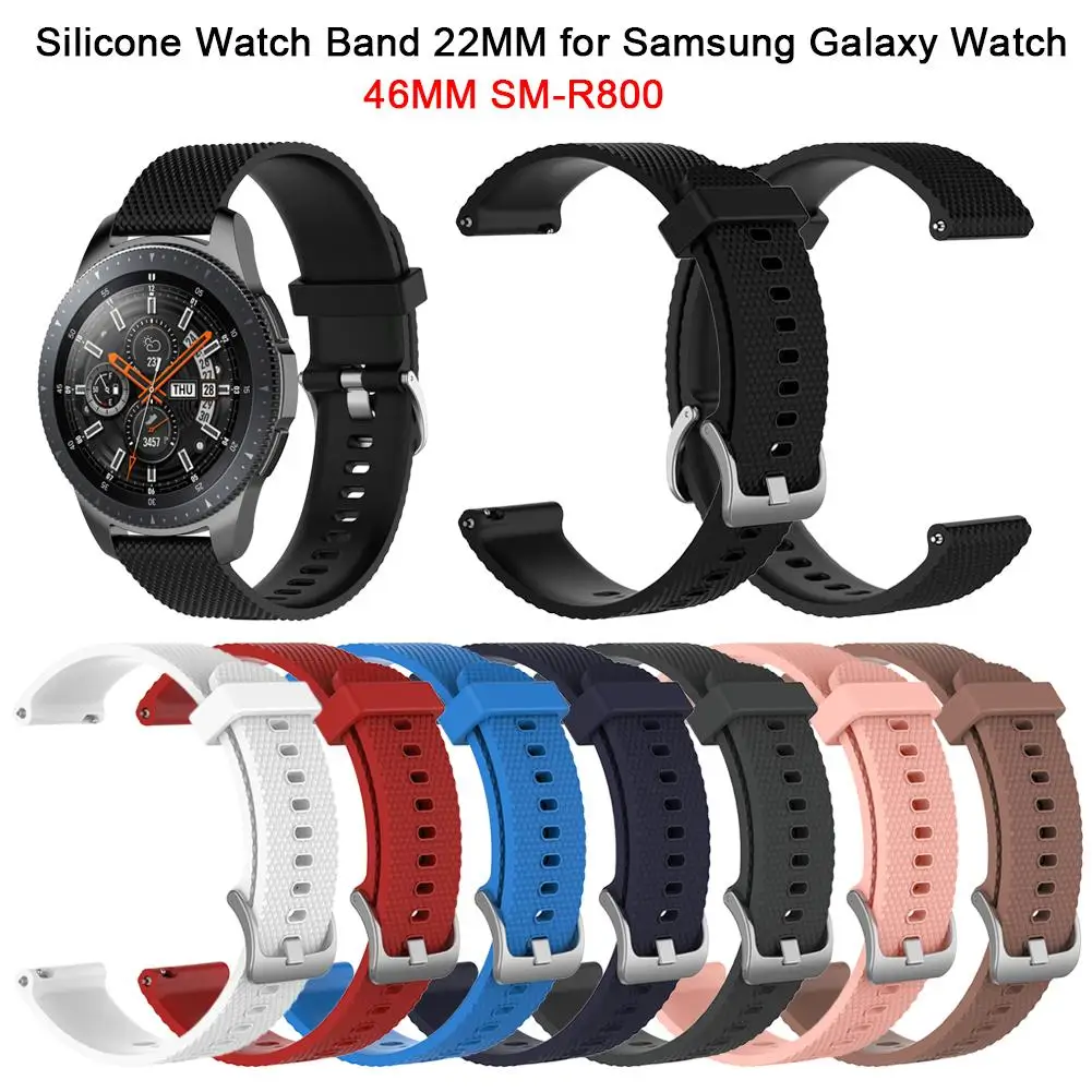 

Silicone Replacement Watch Band Wrist Strap 22MM for Samsung Galaxy Watch 46MM SM-R800 Smart Watch