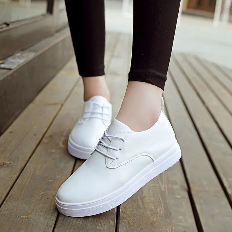

Women Casual Shoes Female Soft Women Sneakers Flats Breathble Vulcanized Shoes Lace Up Casual