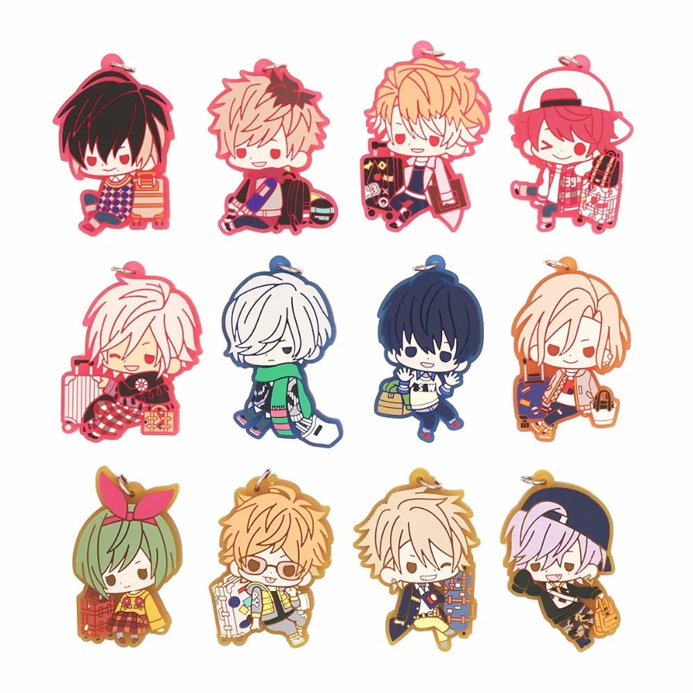

A3 ACT ADDICT ACTORS Game MASUMI USUI ITARU CHIGASAKI SAKUYA SAKUMA YUKI RURIKAWA TENMA SUMERAGI CITRON Rubber Keychain