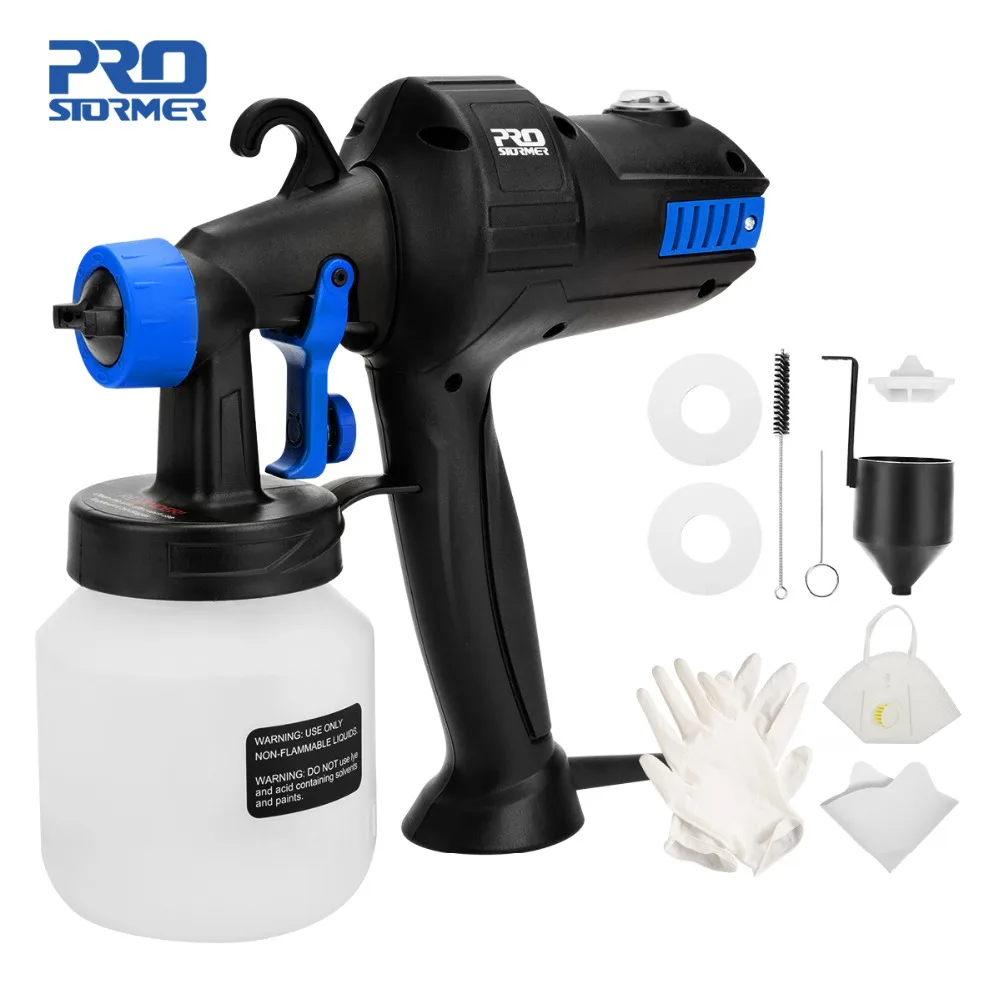 

Prostormer 800ML Professional Spray Gun Airbrush Handheld High Power HVLP Sprayer Gun Flow Control Electric Spray Paint Airbrush