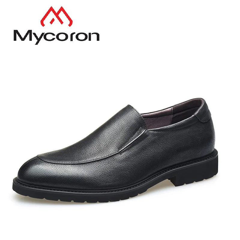 

Mycoron Fashion Brand 100% Genuine Soft Nubuck Leather Men'S Pointed Toe Comfortable Business Formal Shoes Sapatenis Masculino