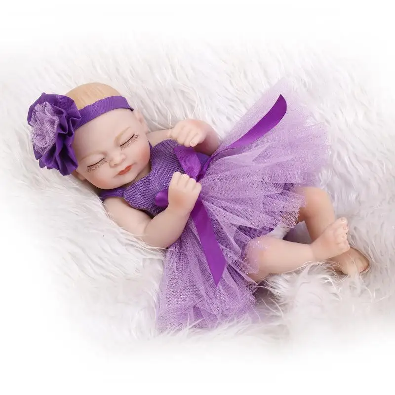 27CM little reborn babies girl dolls cheap full body silicone baby dolls beard baby dolls gift bebe real bonecas reborn