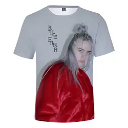 Rholycrown принт Billie Eilish 3D футболки женские мужские короткий рукав Харадзюку 3D футболка Billie Eilish летние женские футболки