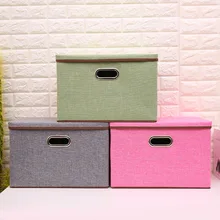 new Fabric Folding clothes storage box for Socks Underwear Ties Bra Cosmetics kid toys Storage Box Clothing bin 8colors