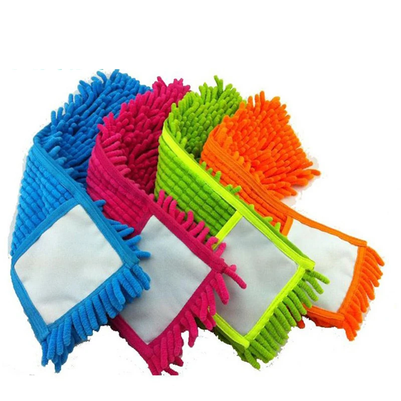 Koop 2 stks Vervanging pad voor vlakmop mops floor cleaning pad chenille platte mop hoofd vervanging refill hoofd tot vloer mops